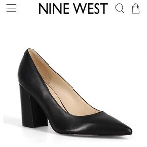 Nine West | Black Wastoria Leather Pump - Women Size 6.5